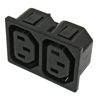 AC-005, двойной разъем питания на корпус