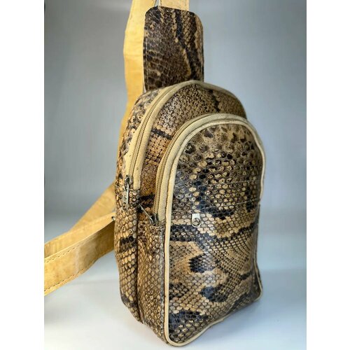 Сумка кросс-боди СДЕЛАНО В АФРИКЕ, фактура гладкая, коричневый