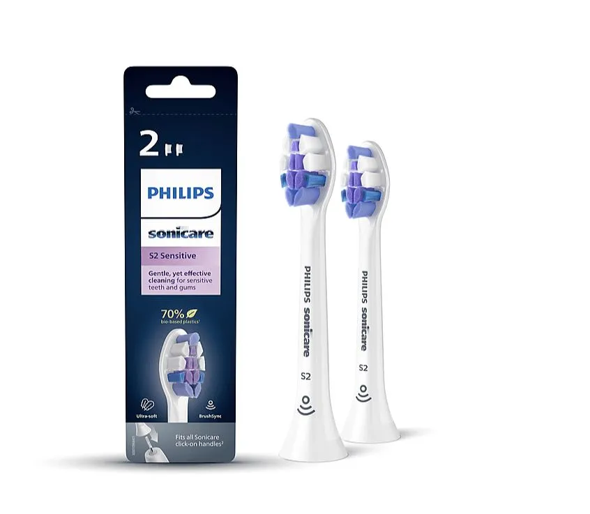 Набор насадок Philips HX6052/10 для ирригатора и звуковой щетки, белый, 2 шт.