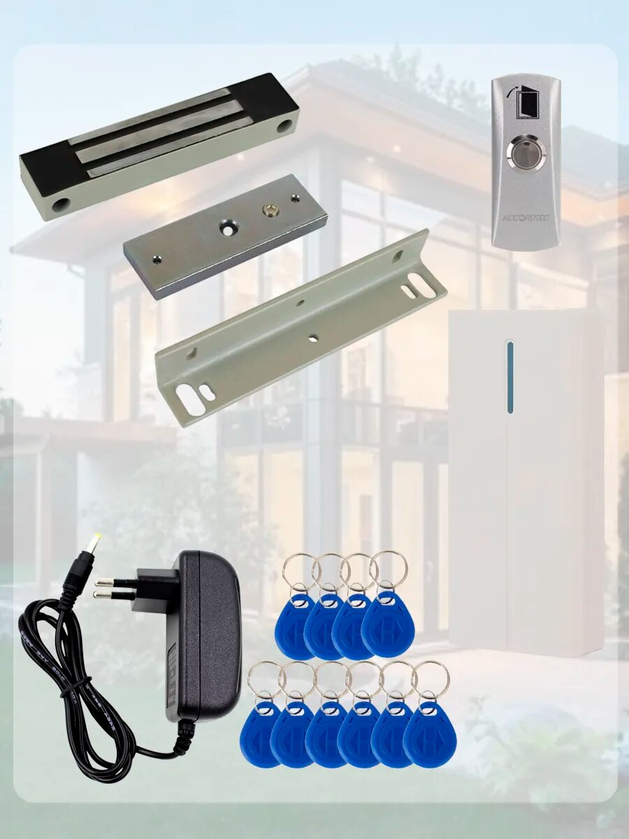 Система СКУД, магнитный влагостойкий замок и контроллер