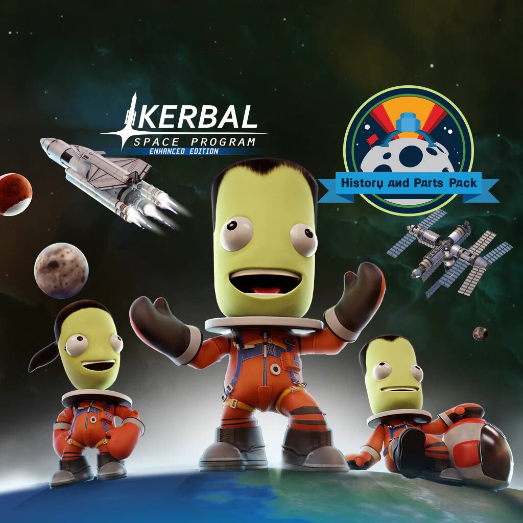 Kerbal Space Program: History and Parts Pack для PS4, PS5 Цифровая версия для Турецкого аккаунта