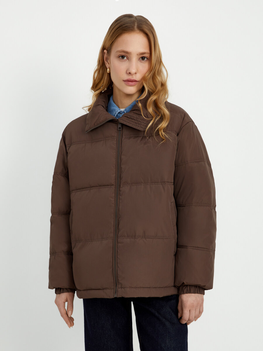 Куртка FINN FLARE Стеганая размер S(170-88-94) темно-коричневый