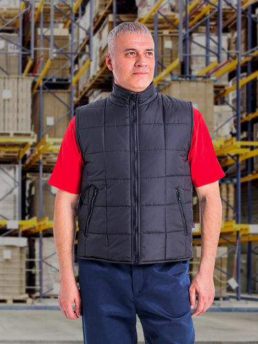 Изображение товара Жилет утепленный Офис черный. Размер: 88-92