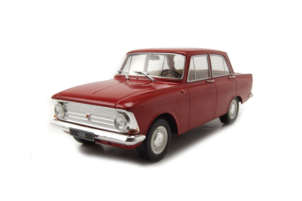 Модель коллекционная WHITEBOX Московский 408, 1966 красный