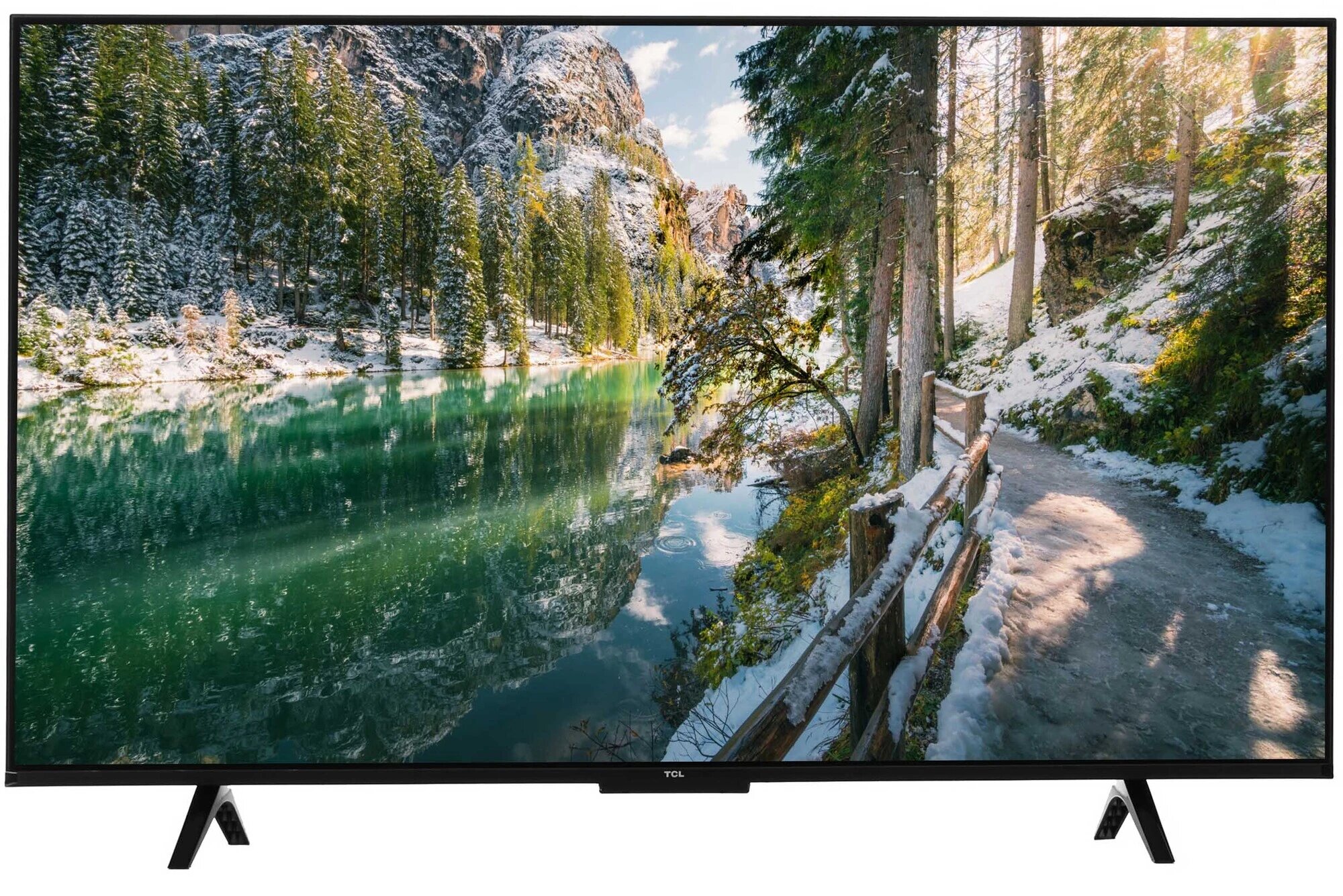 43" (109 см) LED-телевизор TCL 43P755, Direct LED, 4K UltraHD, Wi-Fi, 60 Гц, Google TV, черный