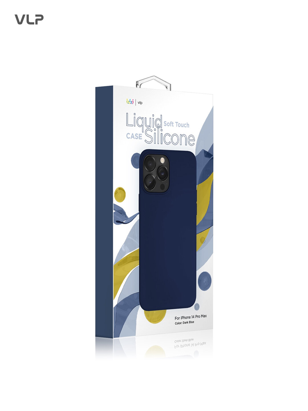 Чехол VLP Silicone Case, для iPhone 14 Pro Max, силикон, темно-синий — фото 1