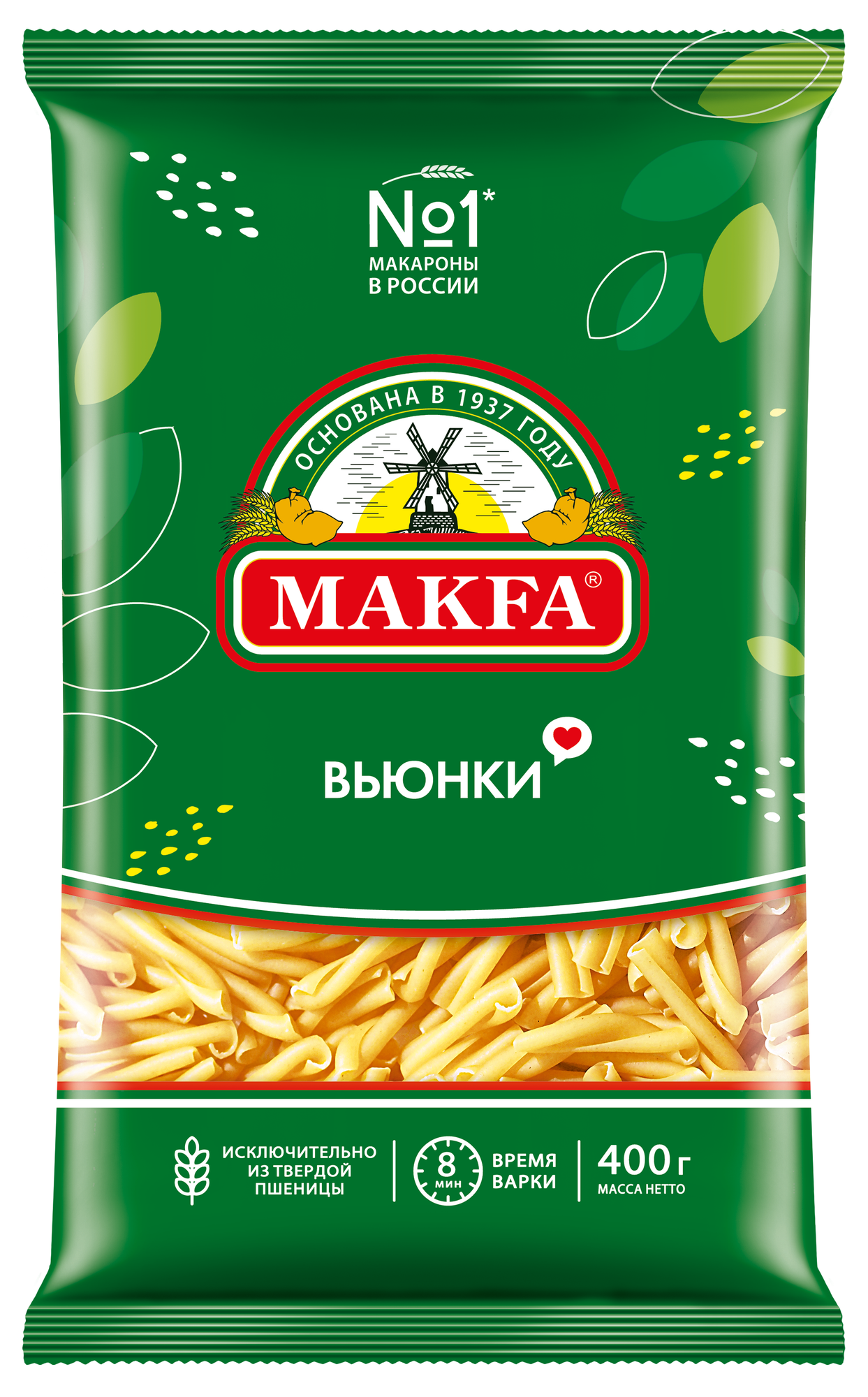 Makfa макароны вьюнки (Casarecce), 400 г