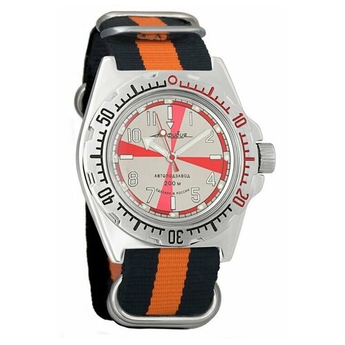 Наручные часы Восток Амфибия, оранжевый наручные часы восток амфибия механические с автоподзаводом амфибия 110651 black grey серый