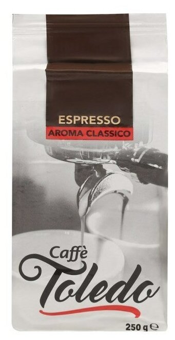 Кофе молотый Caffe Toledo Aroma classico арабика/робуста, 250г. - фотография № 6
