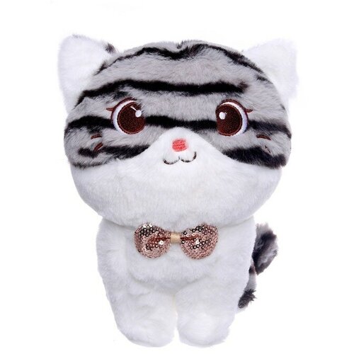 Мягкая игрушка «Полосатая кошка», цвета микс мягкая игрушка кошка маркиза малая 38 см цвет микс