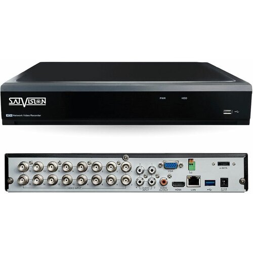 Видеорегистратор гибридный 16-ти канальный SVR-6115P v30 2490000₽