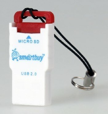 Картридер SMARTBUY SBR-707-R MicroSD, красный