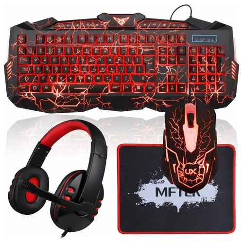 Игровая клавиатура с гарнитурой и мышью от MFTEK 1400000₽