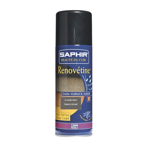 Темно-серая краска для замшевой обуви Saphir Renovetine