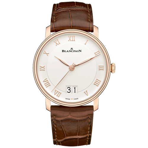 Наручные часы Blancpain Blancpain Villeret N06669O036042N055B, белый, коричневый