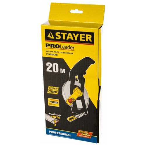 Геодезическая мерная лента STAYER LEADER 20 м