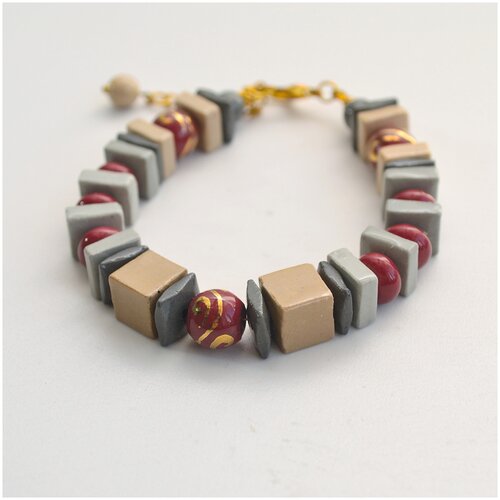 фото Классический браслет в пастельной гамме агата ручная работа