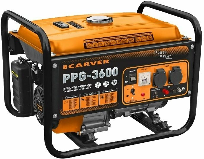 Бензиновый генератор Carver PPG-3600 (2500 Вт)