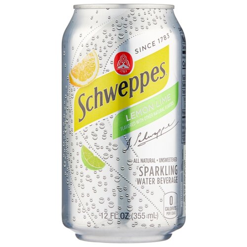 фото Газированный напиток schweppes lemon lime, сша, 0.355 л