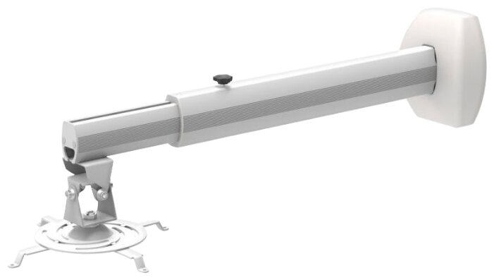 Кронштейн для проектора ONKRON K3D, до 10кг, настенный, поворотно-выдвижной и наклонный, белый