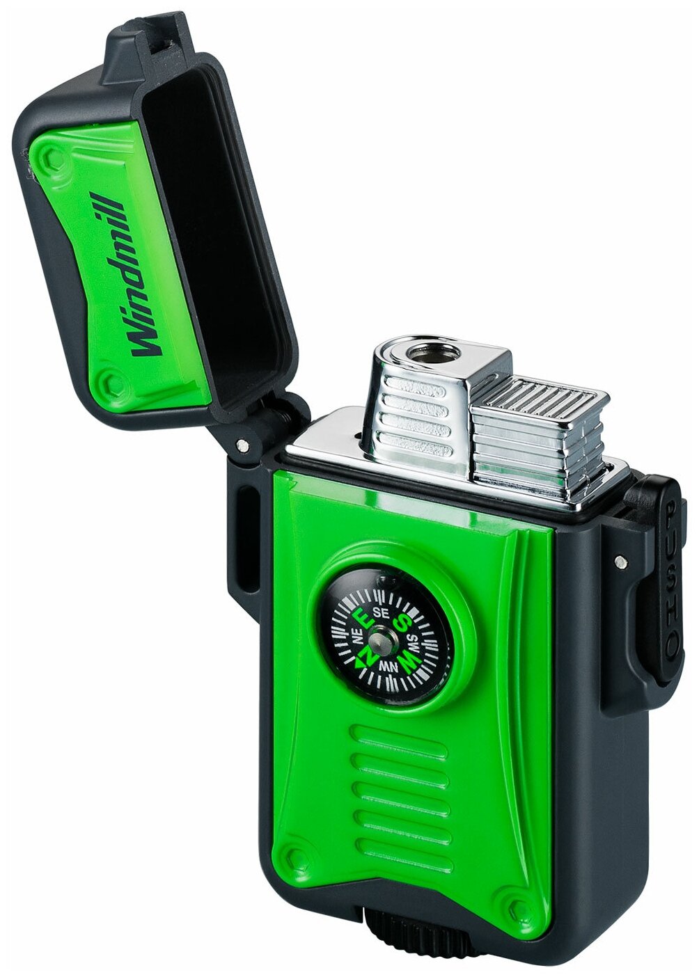 Зажигалка газовая турбо WINDMILL Field Max Lighter Green - фотография № 2