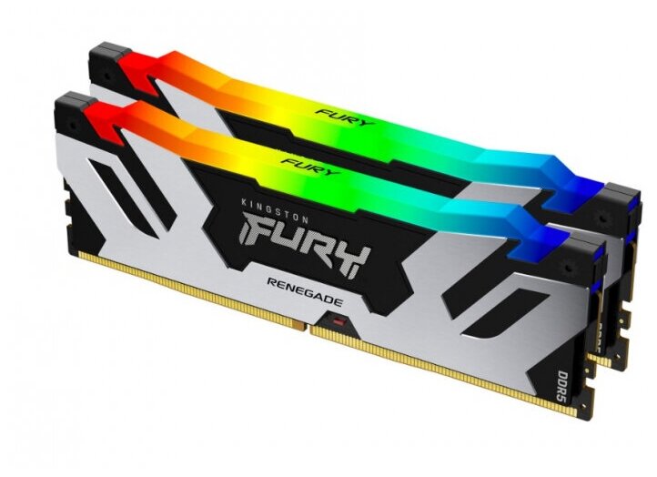 Оперативная память DDR5 6400 16Gbx2 Kingston Fury Renegade RGB / CL32 KF564C32RSAK2-32