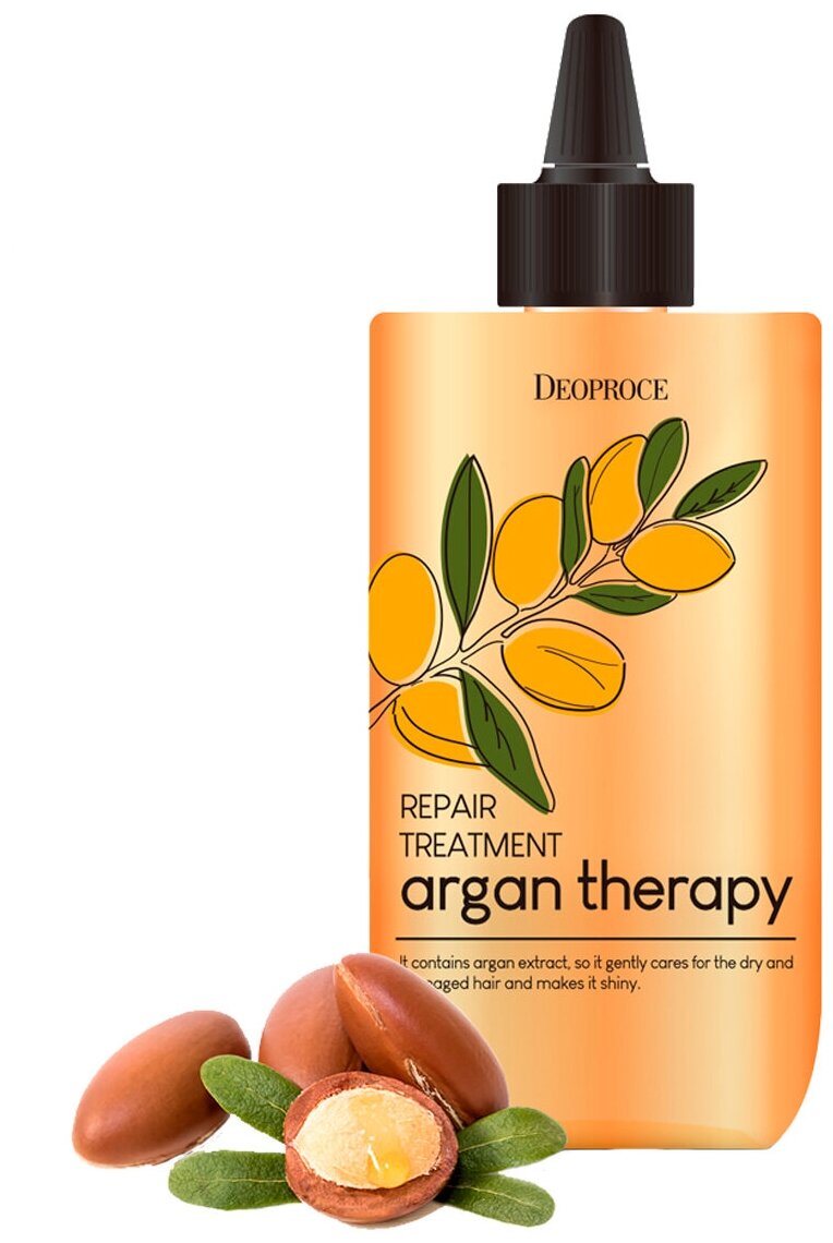Маска для волос с аргановым маслом Deoproce Argan Therapy Repair Treatment