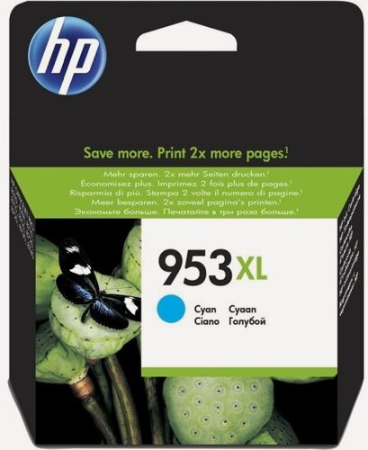 Изображение товара Картридж HP F6U16AE №953XL голубой для OJ8210
