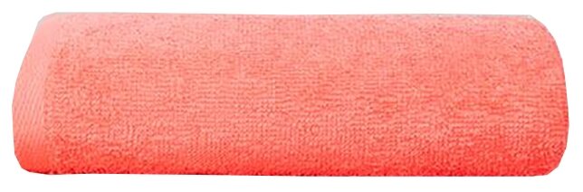 Полотенце махровое Bloomy coral, без рисунка, розовый; размер: 40 х 70