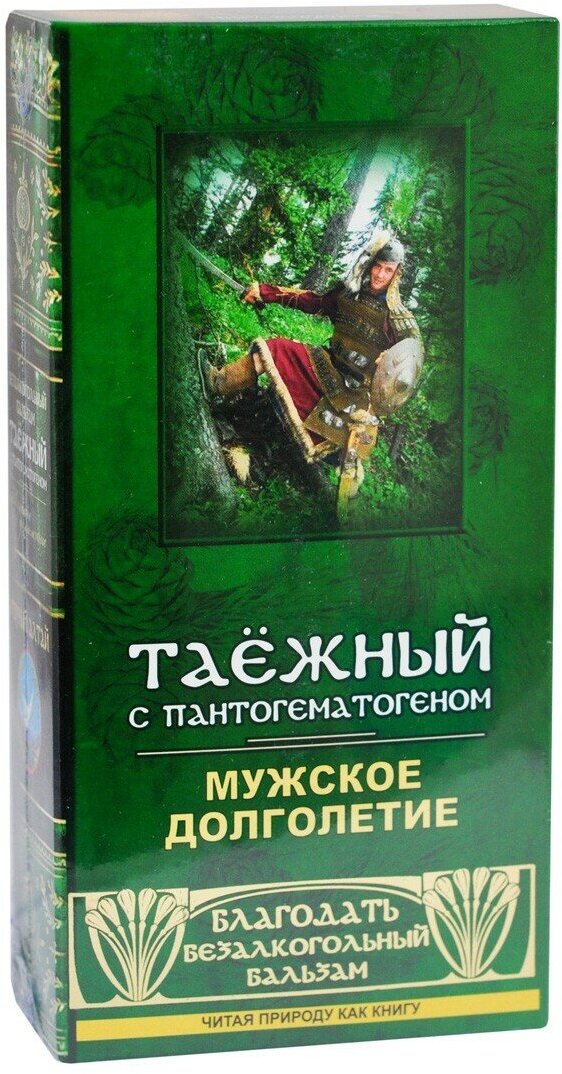 Бальзам безалкогольный "Таежный" с пантогематогеном Мужское долголетие