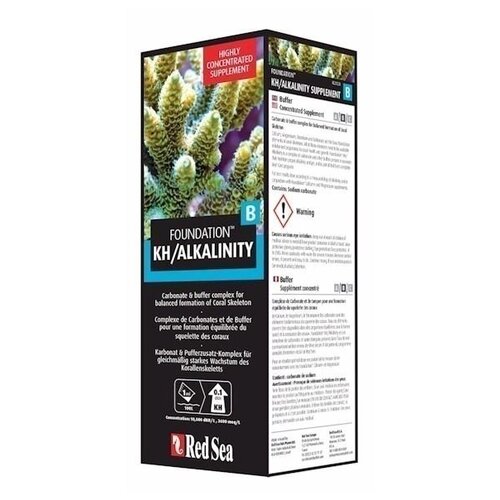 Red Sea Reef Foundation B KH/Alkalinity средство для подготовки водопроводной воды, 500 мл добавка red sea reef colors b 500мл