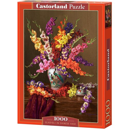 пазл castorland подсолнухи в вазе 1000 деталей castorland c 103843 Пазл Castorland 1000 деталей: Гладиолусы в вазе