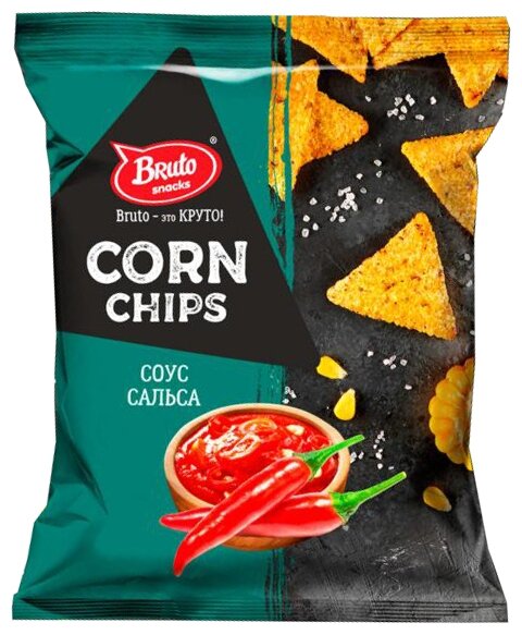 Чипсы Bruto Corn chips кукурузные Соус сальса - Характеристики.