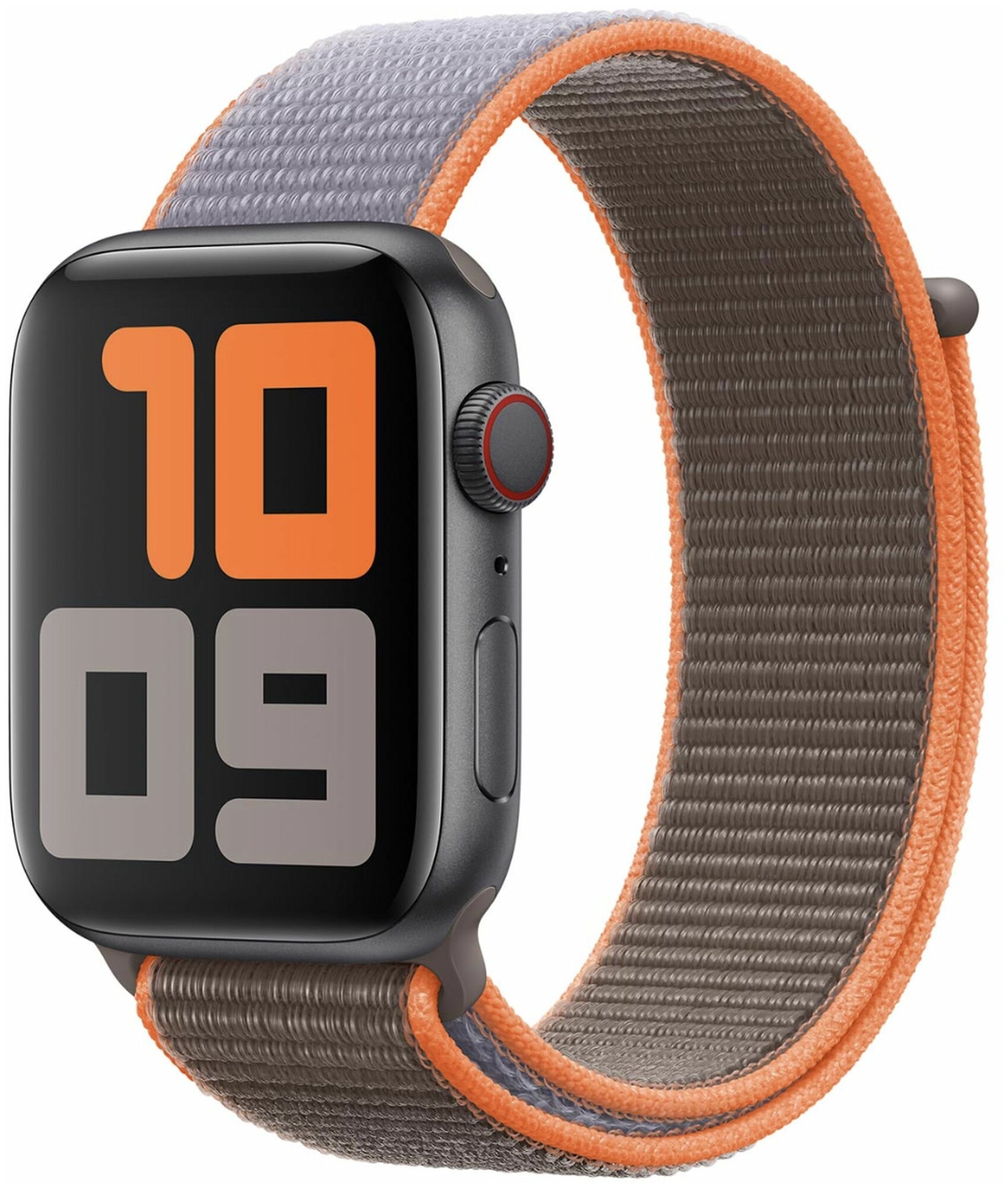 Ремешок Apple Sport Loop для Apple Watch Series 3/4/5 угольный (MYAA2ZM/A) 44мм - фото №1