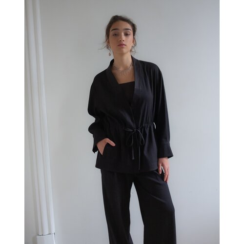 Пиджак SASHINA, размер One size, черный пиджак elinni размер one size серый