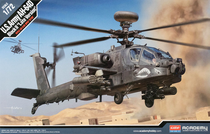 12551 Academy Вертолет US Army AH-64D Block II 1/72