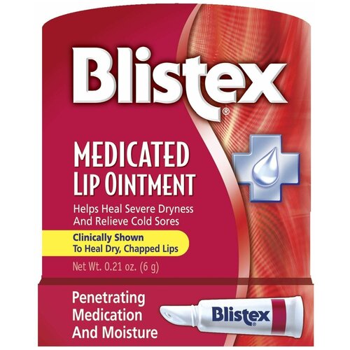 Blistex медицинская мазь для губ 6г blistex заживляющая мазь для губ 6 г 0 21 унции