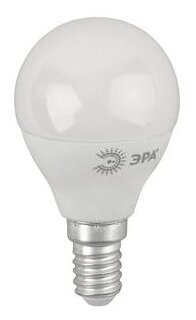 Б0030023 Лампа светодиодная LED P45-8W-840-E14(диод,шар,8Вт,нейтр,E14) Эра - фото №1