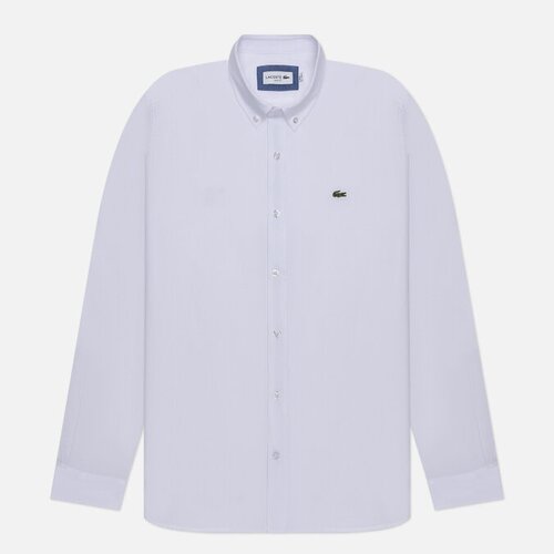 Мужская рубашка Lacoste Embroidered Logo Slim Fit белый, Размер 41