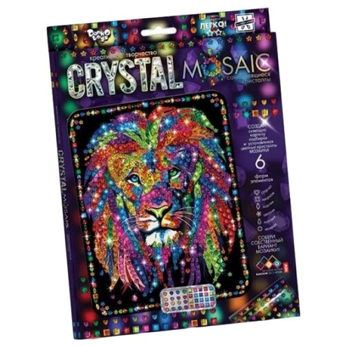 Danko Toys Набор алмазной вышивки Crystal Mosaic Лев (CRM-01-04)