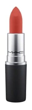 MAC помада для губ Powder Kiss Lipstick увлажняющая матовая, оттенок Devoted to Chili