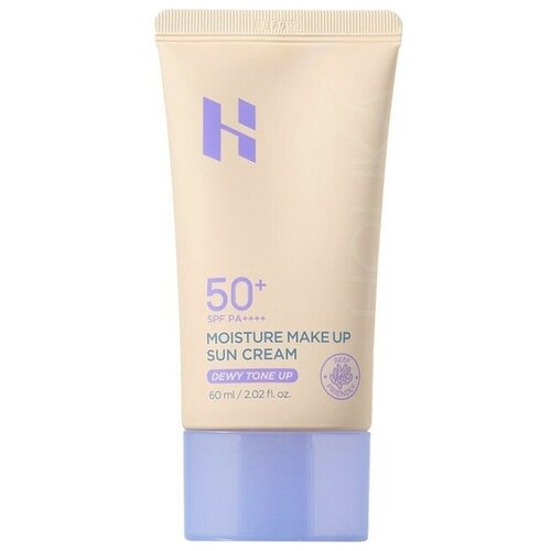 Holika Holika Moisture Make Up Sun Cream Dewy Tone Up SPF 50+ PA++++ (Солнцезащитный крем для лица + увлажняющая база под макияж с тонирующим эффектом), 60 мл