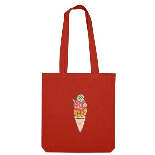 фото Сумка шоппер us basic, красный