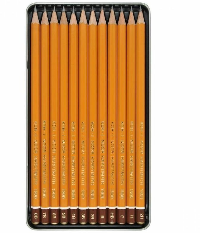 KOH-I-NOOR  чернографитных карандашей Art серия 1500 12 шт .