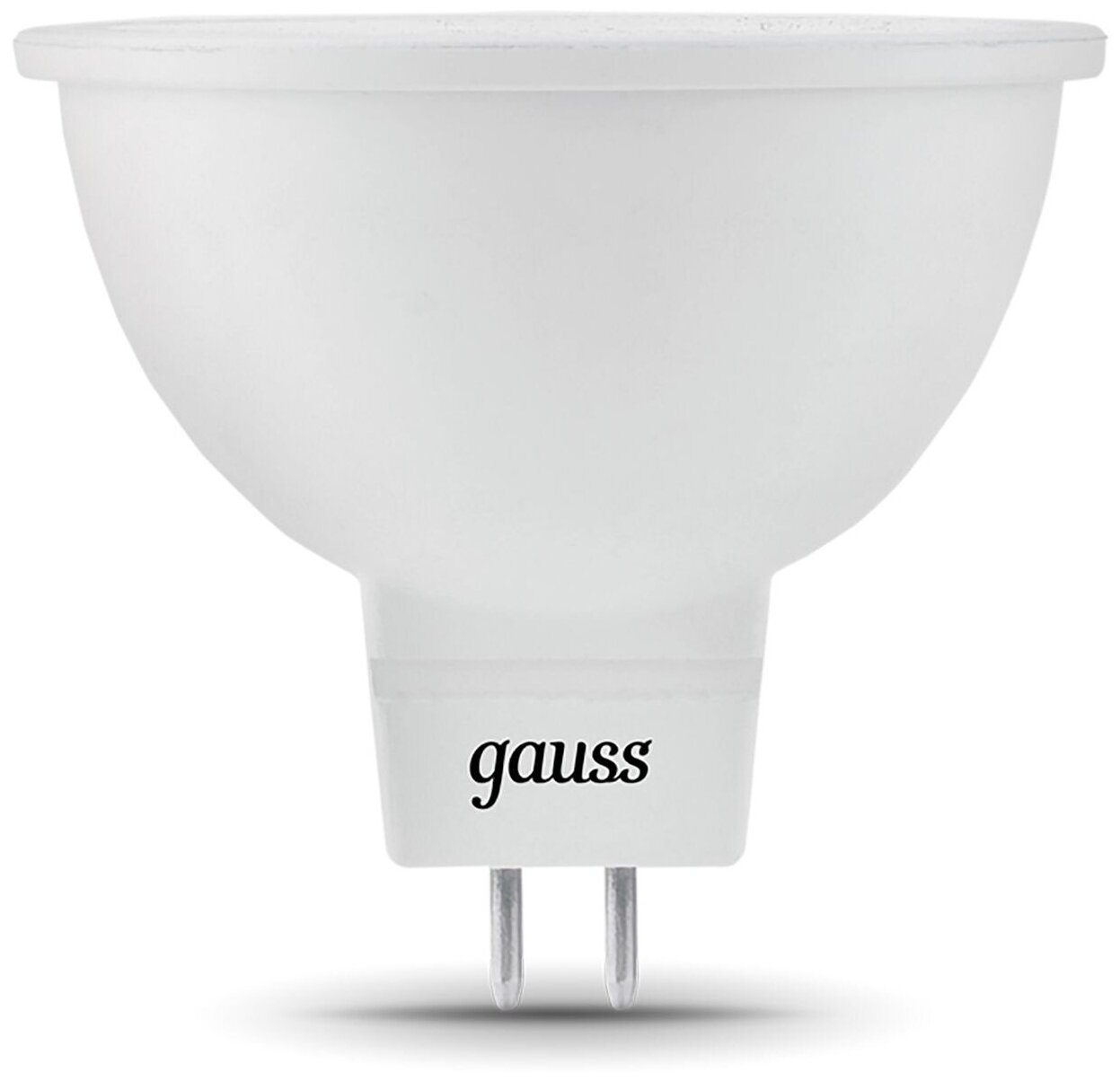 Лампа светодиодная Gauss Black 7Вт цоколь: GU5.3 рефлектор 220B 4100K цвет свечения белый нейтральный MR16 (упаковка: 10 штук) (101505207)