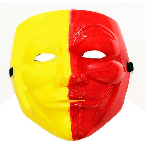 Маска Гай Фокс пластик арт 16 маска гай фокс анонимус неоновая с подсветкой два цвета синий красный