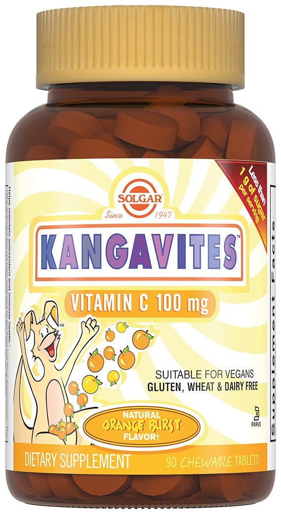 Solgar Kangavites Vitamin C таб.