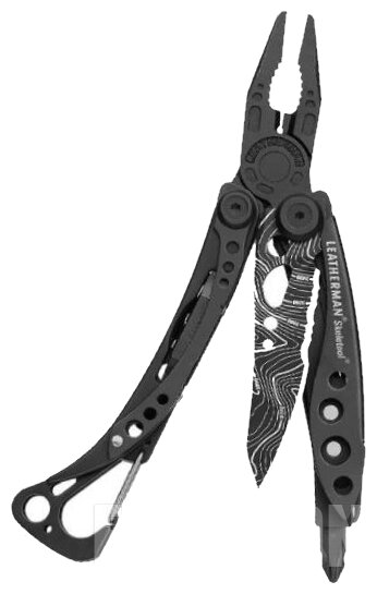 Мультитул пассатижи LEATHERMAN Skeletool Topo (832755) черный