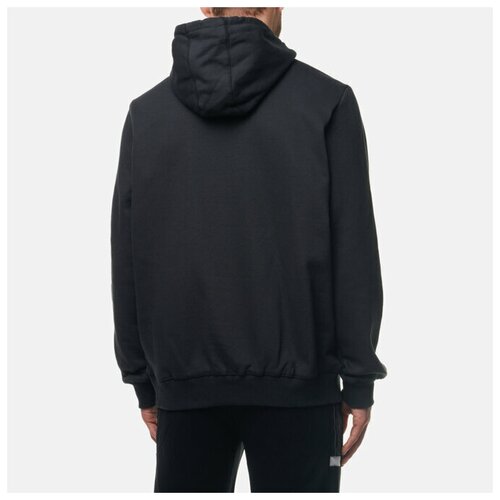 фото Мужская толстовка umbro fw large logo hoodie чёрный, размер s