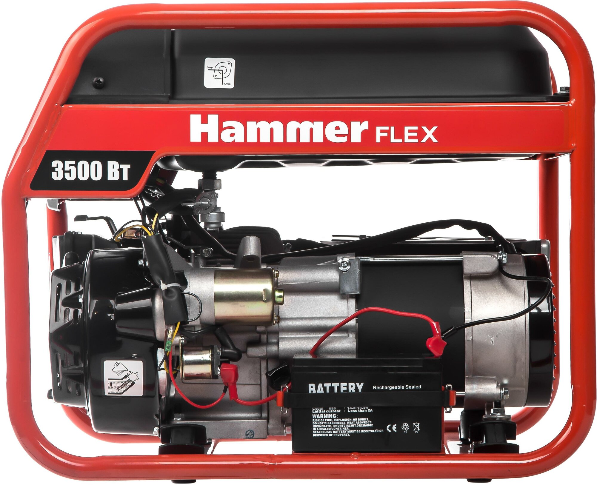 Бензиновый генератор HAMMER GN4000E - фотография № 4